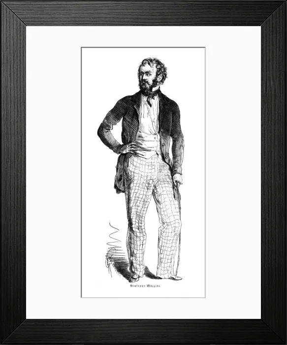 Framed Print : Mazzini in 1848 Framed Print : Mazzini in 1848