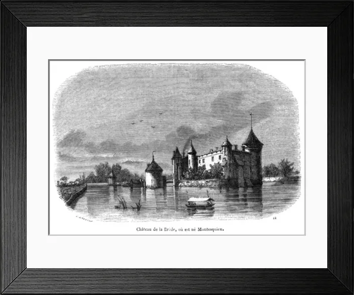 Framed Print : Montesquieu Birthplace Framed Print : Montesquieu Birthplace