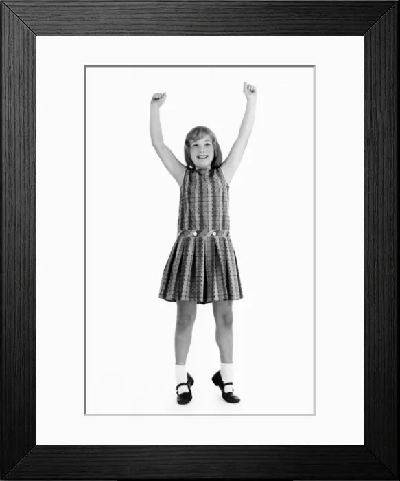 Framed Print : Happy Schoolgirl Framed Print : Happy Schoolgirl