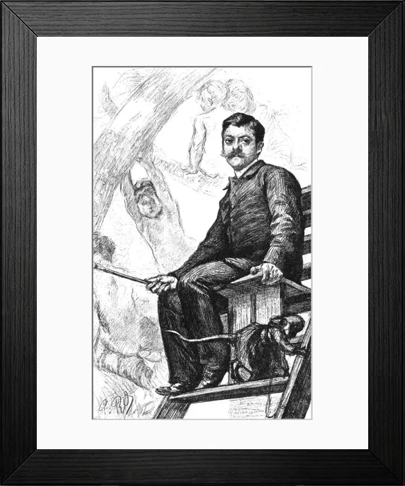 Framed Print : Aime Morot, Artist Framed Print : Aime Morot, Artist