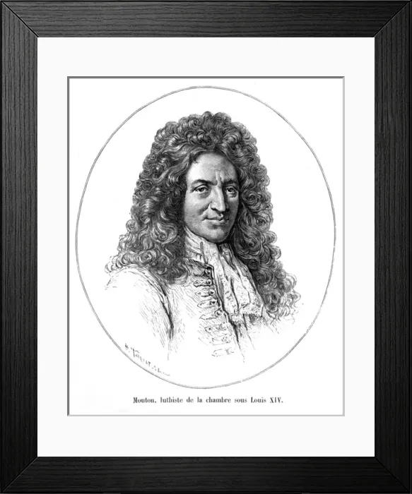 Framed Print : Mouton, Lute-Player Framed Print : Mouton, Lute-Player
