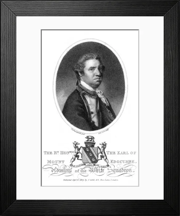 Framed Print : 1st Earl Mount-Edgcumbe Framed Print : 1st Earl Mount-Edgcumbe