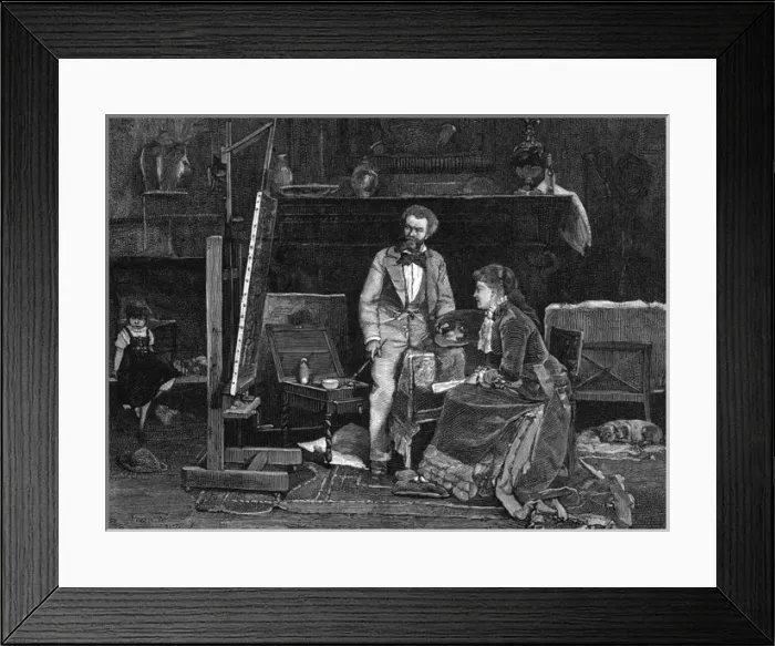 Framed Print : Munkacsy - 3 Framed Print : Munkacsy - 3