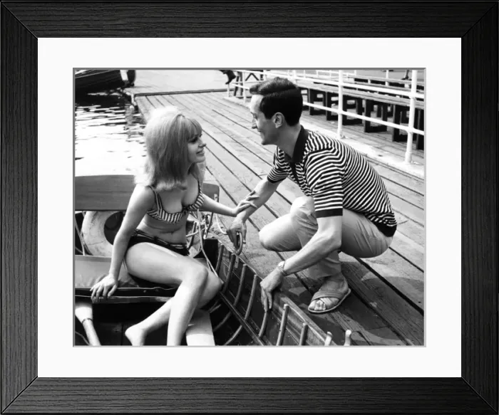 Framed Print : Couple Hire a Rowboat Framed Print : Couple Hire a Rowboat