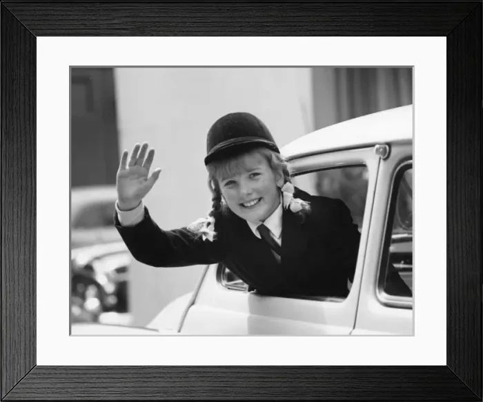 Framed Print : Horse Rider in a Car Framed Print : Horse Rider in a Car