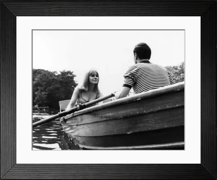 Framed Print : Couple Hire a Rowboat Framed Print : Couple Hire a Rowboat