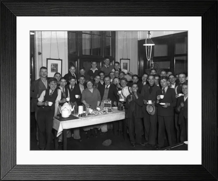 Framed Print : Boys Cookery Class Framed Print : Boys Cookery Class