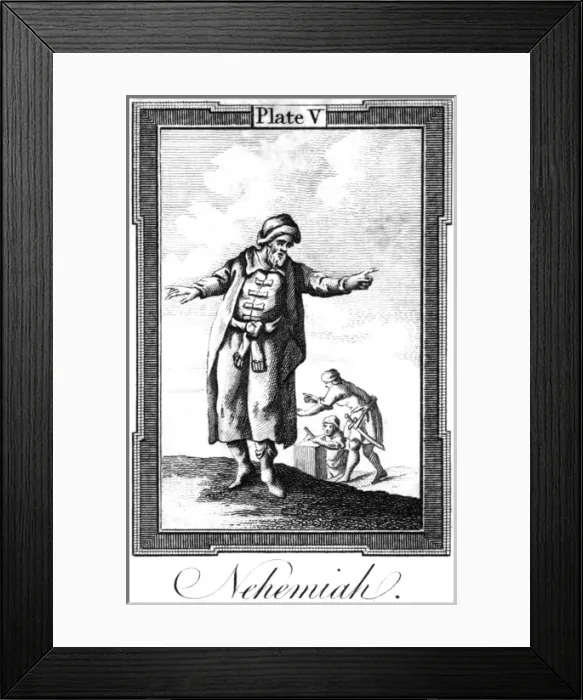Framed Print : NEHEMIAH Israelite leader after the Babylonian captivity Framed Print : NEHEMIAH Israelite leader after the Babylonian captivity