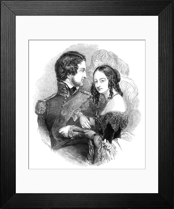Framed Print : Duc De Nemours and Wife Framed Print : Duc De Nemours and Wife