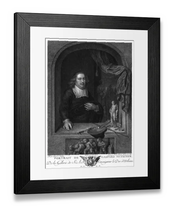Framed Print : Caspar Netscher Framed Print : Caspar Netscher