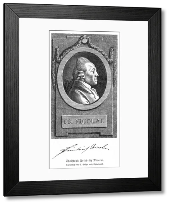 Framed Print : Christ. Fried. Nicolai Framed Print : Christ. Fried. Nicolai
