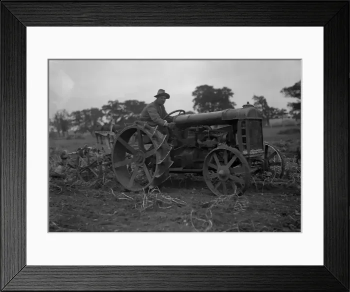 Framed Print : Farmer on his Tractor Framed Print : Farmer on his Tractor