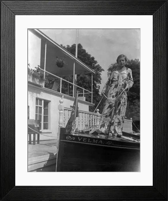 Framed Print : Girl in a Pyjama Suit Framed Print : Girl in a Pyjama Suit