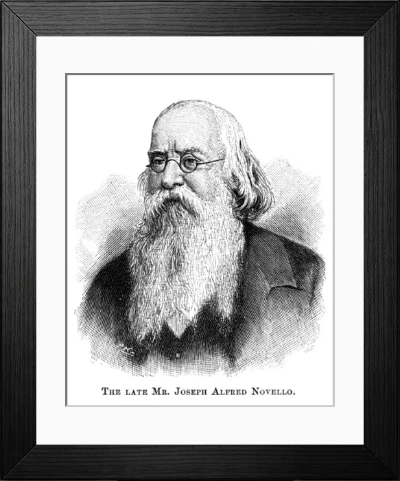 Framed Print : Joseph Alfred Novello Framed Print : Joseph Alfred Novello