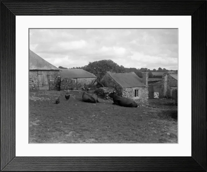Framed Print : Devon Farmyard Framed Print : Devon Farmyard