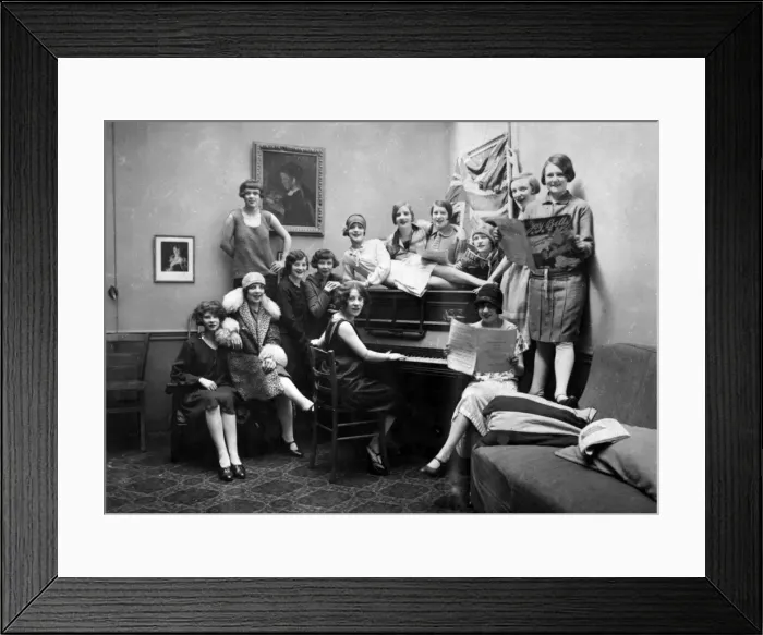Framed Print : Hostel for Girls 1920S Framed Print : Hostel for Girls 1920S