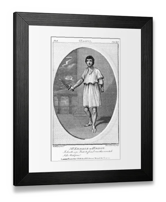Framed Print : Kemble as Oedipus Framed Print : Kemble as Oedipus