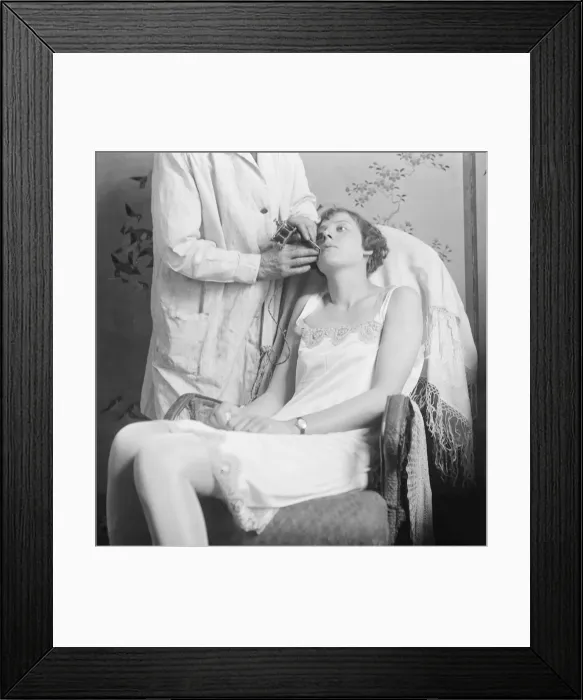 Framed Print : Tattooing the Lips Framed Print : Tattooing the Lips