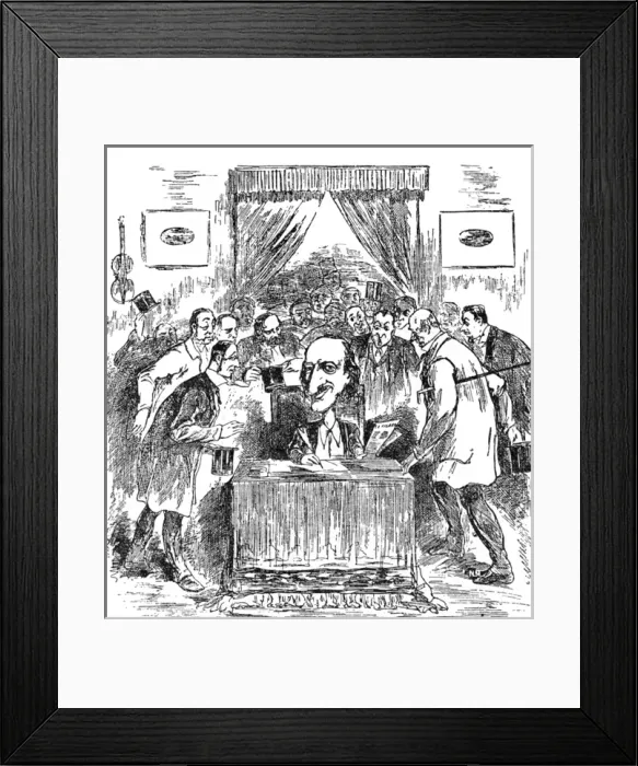 Framed Print : Offenbach, Cartoon Framed Print : Offenbach, Cartoon