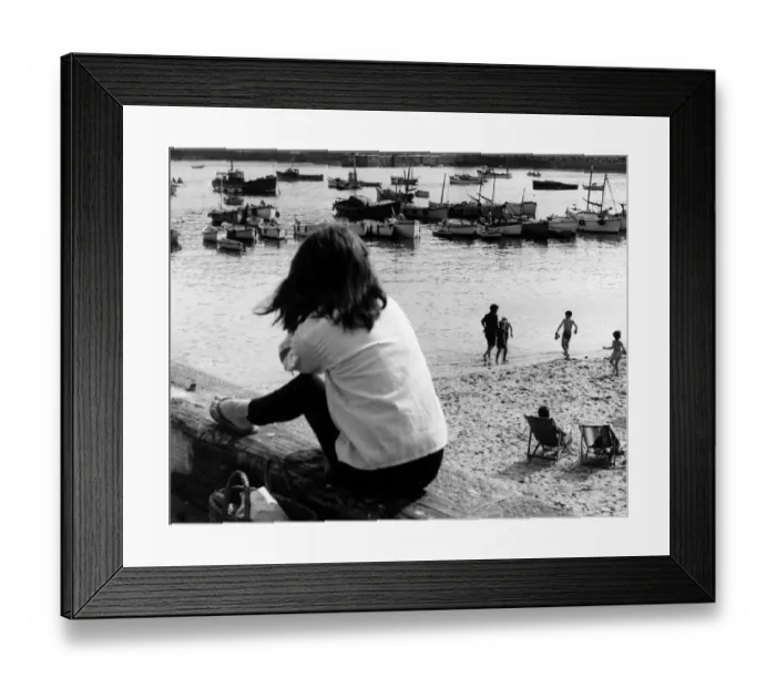 Framed Print : Girl at he Seaside Framed Print : Girl at he Seaside