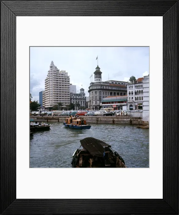 Framed Print : Singapore Raffles Quay Framed Print : Singapore Raffles Quay