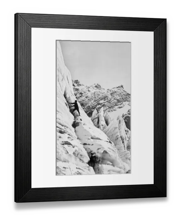 Framed Print : Climbing Mount Baker Framed Print : Climbing Mount Baker