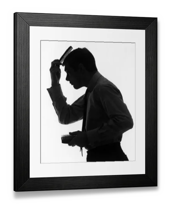 Framed Print : Cobming Hair Framed Print : Cobming Hair