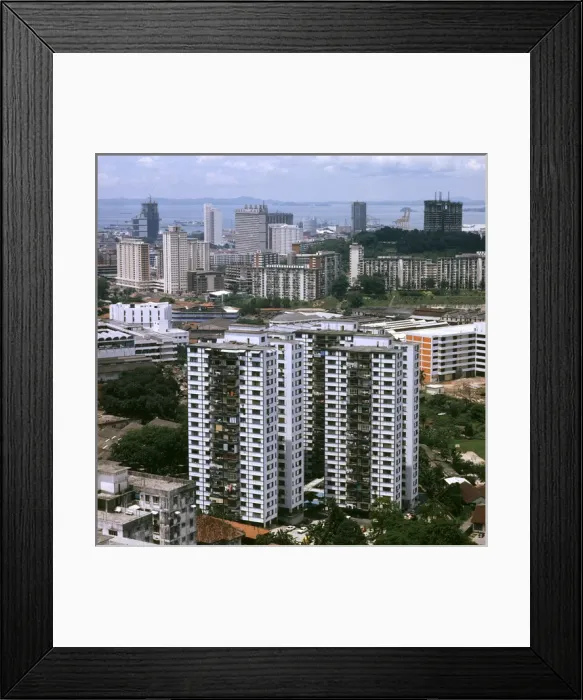 Framed Print : Singapore View of City Framed Print : Singapore View of City