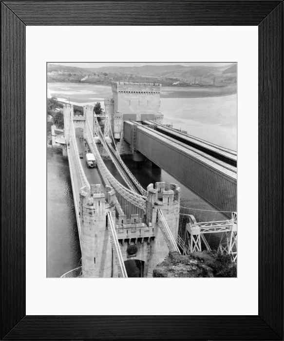 Framed Print : Conway Castle Bridge Framed Print : Conway Castle Bridge