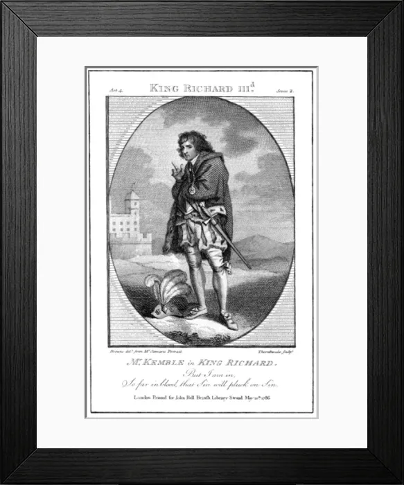 Framed Print : John Philip Kemble, actor