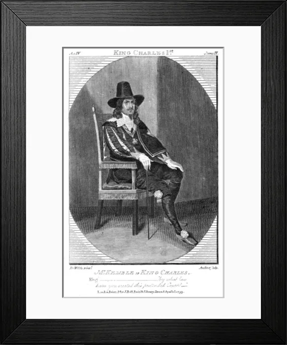 Framed Print : Kemble as Charles I