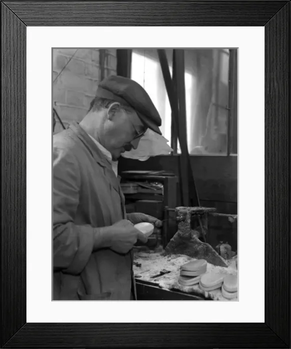 Framed Print : Making Ivory Brushes Framed Print : Making Ivory Brushes