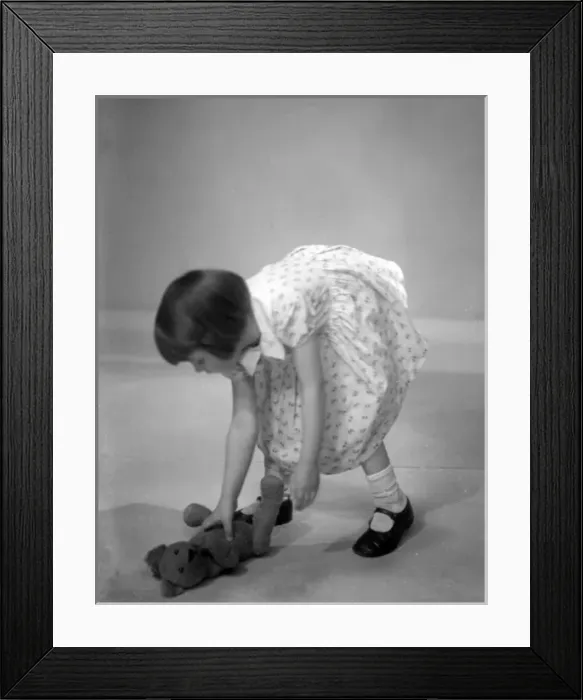 Framed Print : Picking up Teddy Framed Print : Picking up Teddy