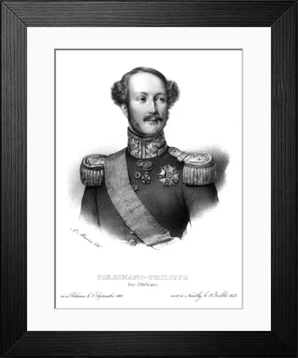 Framed Print : Ferdinand Duc Orleans Framed Print : Ferdinand Duc Orleans