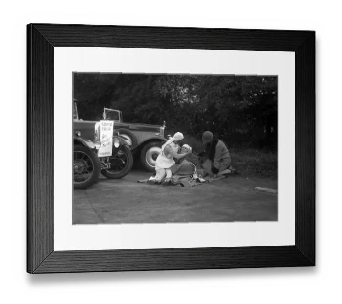 Framed Print : Roadside First Aid Framed Print : Roadside First Aid