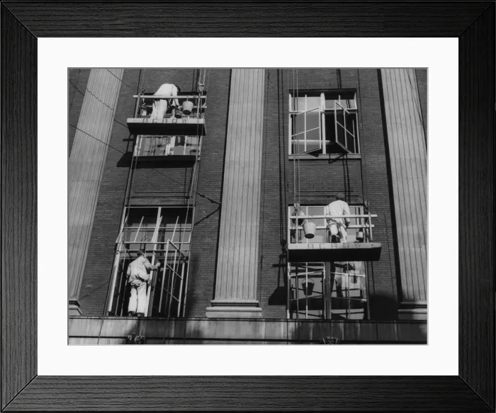 Framed Print : Painting Window Frames Framed Print : Painting Window Frames