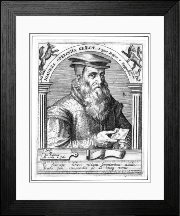 Framed Print : Johann Operinus Framed Print : Johann Operinus