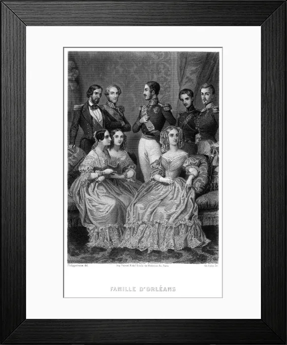 Framed Print : Ferd. Orleans and Family Framed Print : Ferd. Orleans and Family