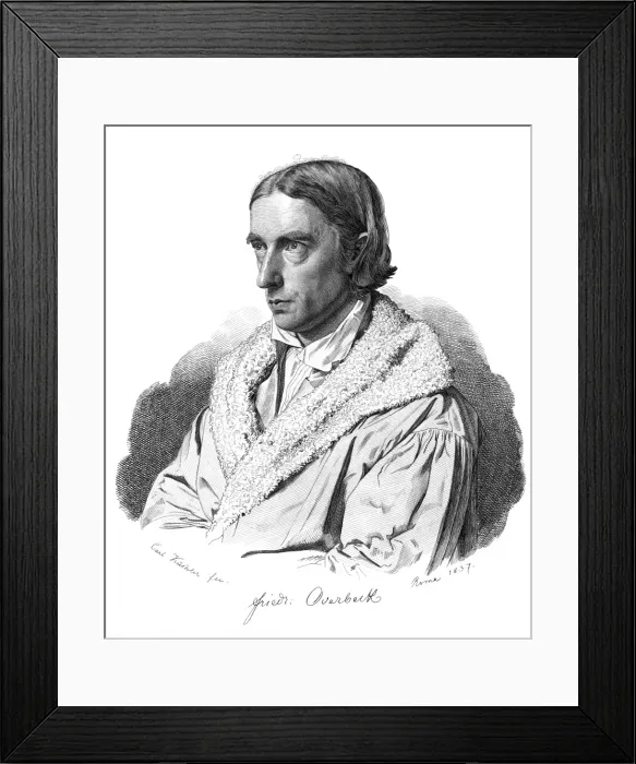Framed Print : Friedrich Overbeck - 1 Framed Print : Friedrich Overbeck - 1