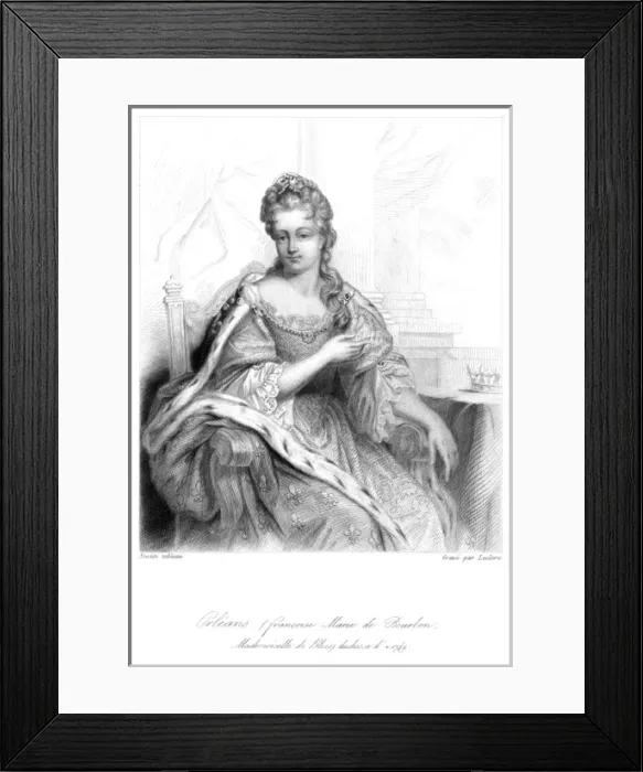 Framed Print : Fran. Marie Duch Orleans Framed Print : Fran. Marie Duch Orleans