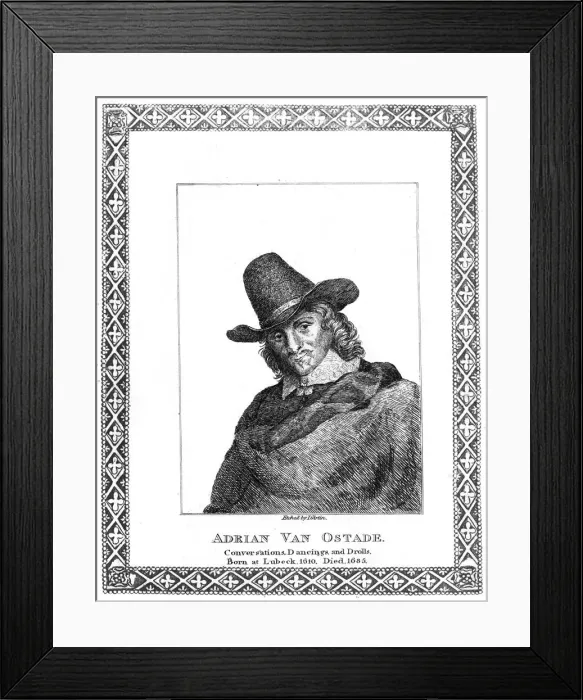Framed Print : Adrian Van Ostade Framed Print : Adrian Van Ostade