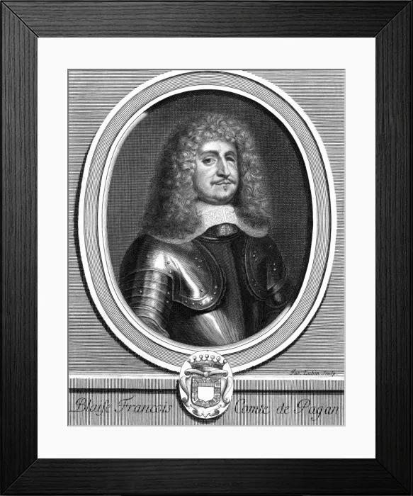 Framed Print : Blaise Comte De Pagan Framed Print : Blaise Comte De Pagan