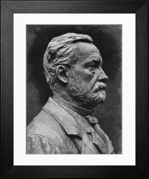 Framed Print : Pasteur Sculpture Framed Print : Pasteur Sculpture