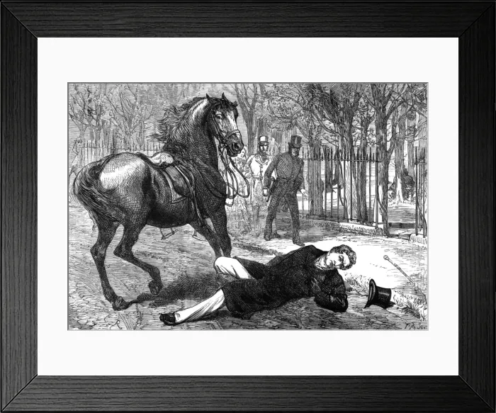 Framed Print : Peel Off his Horse Framed Print : Peel Off his Horse