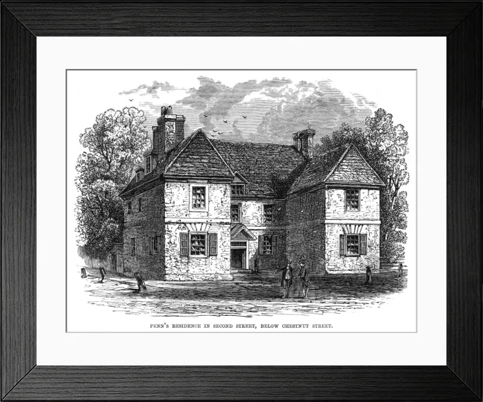 Framed Print : Penn home in America - 2 Framed Print : Penn home in America - 2