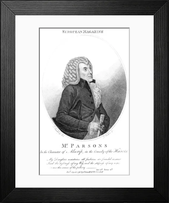 Framed Print : Parsons as Alscrip Framed Print : Parsons as Alscrip