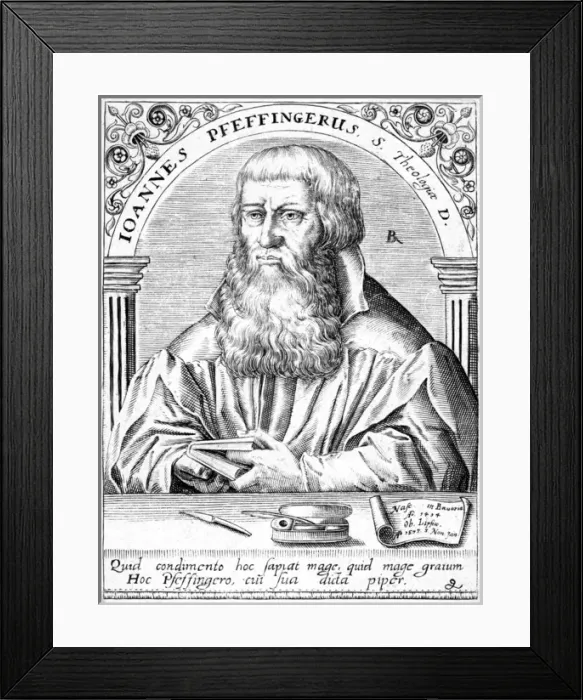 Framed Print : Johann Pfeffinger Framed Print : Johann Pfeffinger