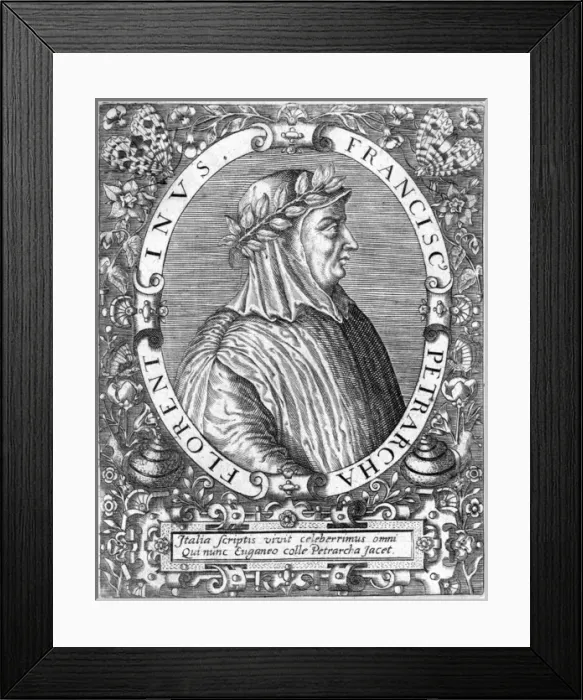 Framed Print : Petrarch (De Brij) Framed Print : Petrarch (De Brij)