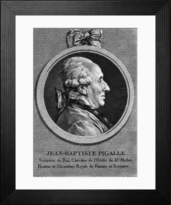Framed Print : Jean-Baptiste Pigalle Framed Print : Jean-Baptiste Pigalle