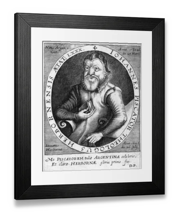 Framed Print : Johannes Piscator Framed Print : Johannes Piscator